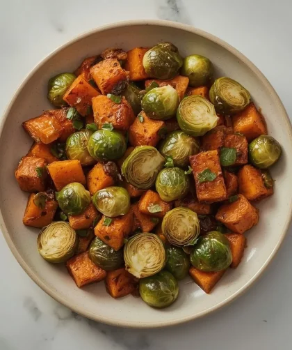Pioneer Woman Roasted Brussel Sprouts and Sweet Potatoes