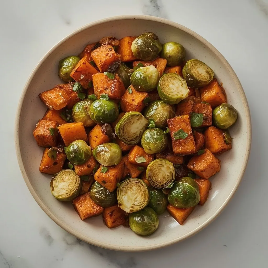 Pioneer Woman Roasted Brussel Sprouts and Sweet Potatoes
