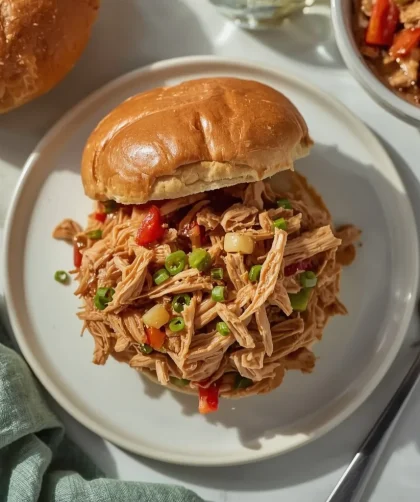 Pioneer Woman Shredded Chicken Sandwiches