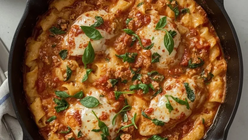 Pioneer Woman Skillet Chicken Lasagna