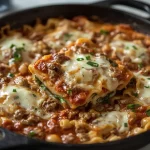 Pioneer Woman Skillet Chicken Lasagna - recipe card