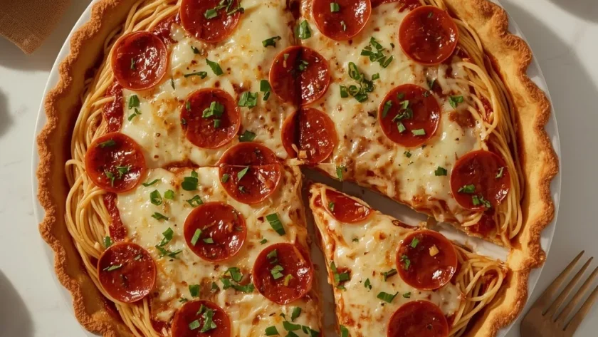Pioneer Woman Spaghetti Pizza Pie