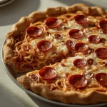 Pioneer Woman Spaghetti Pizza Pie - recipe card
