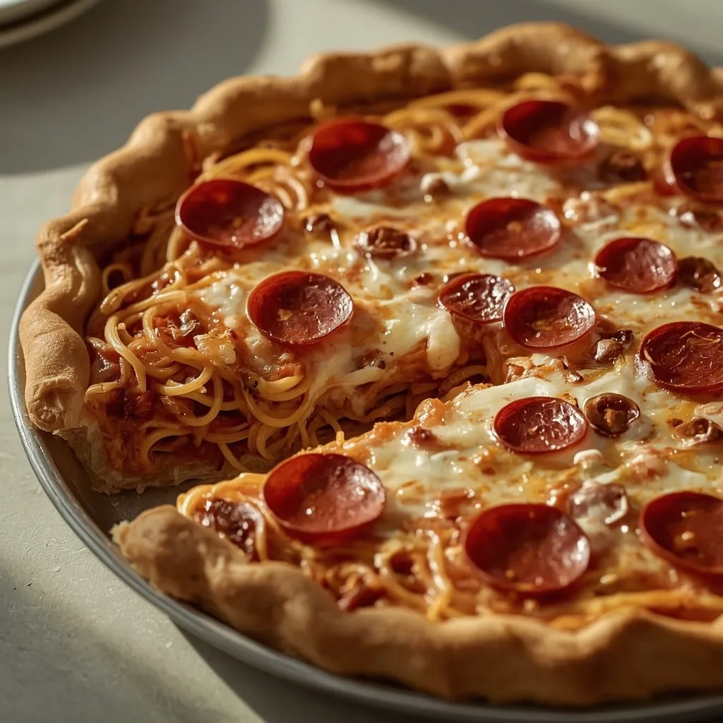Pioneer Woman Spaghetti Pizza Pie