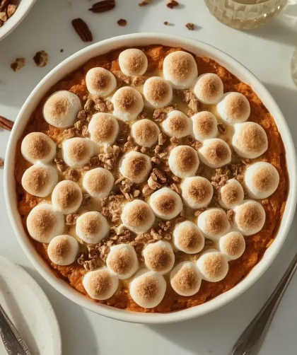 Pioneer Woman Sweet Potato Casserole with Marshmallows