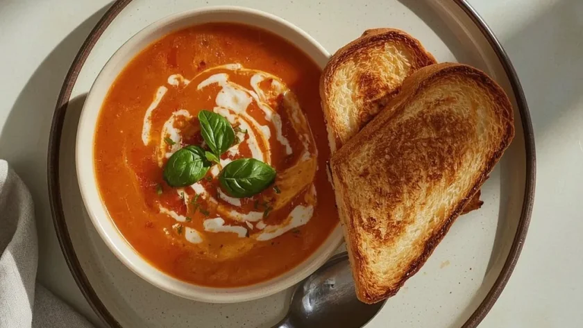 Pioneer Woman Tomato Soup and Grilled Cheese