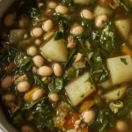 Pioneer Woman Turnip Green Soup - recipe card