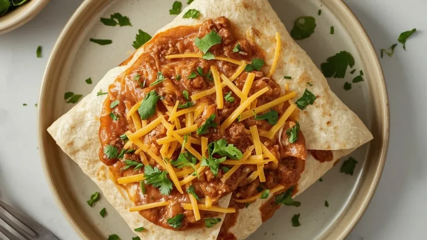 Pioneer Woman Beef and Bean Burritos