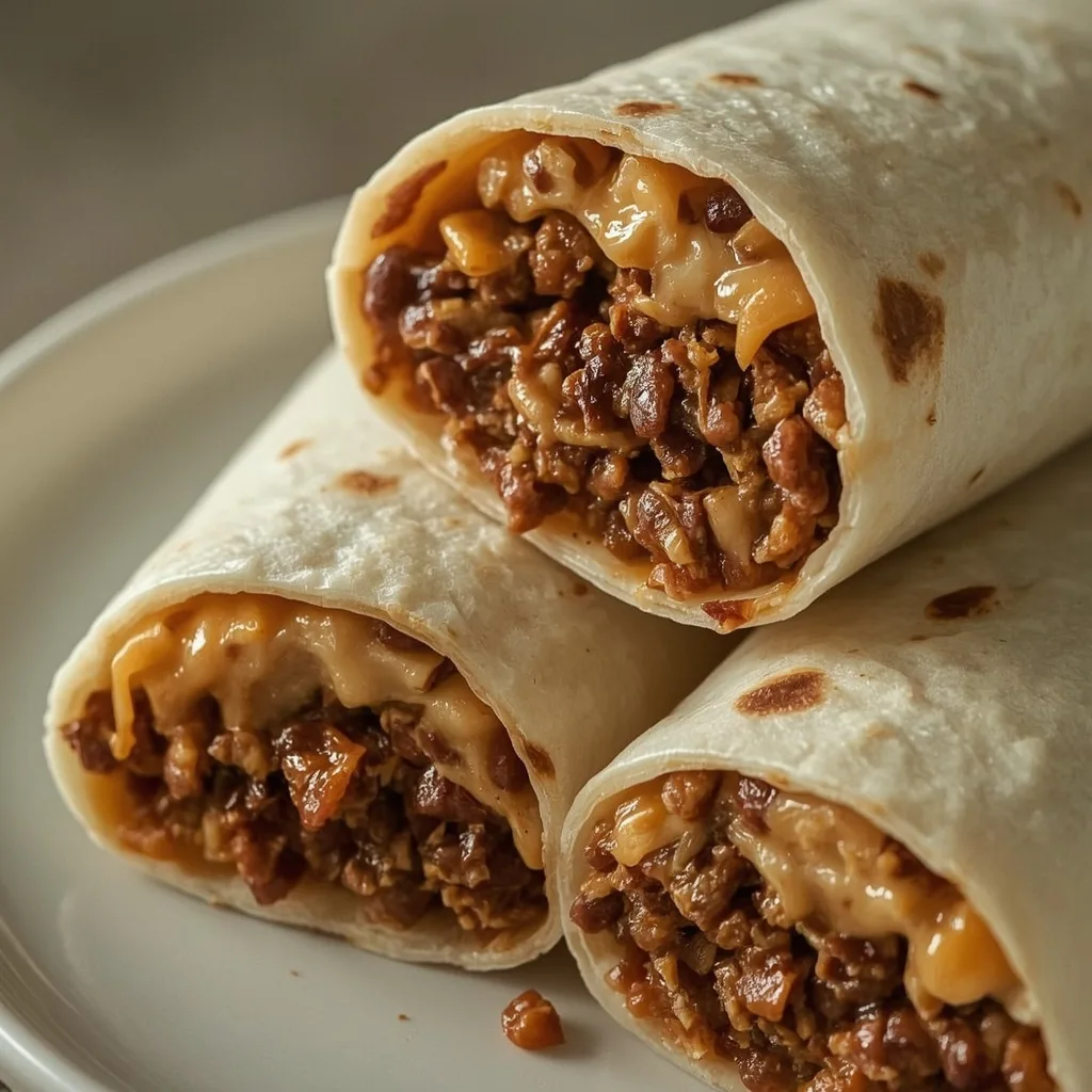 Pioneer Woman Beef and Bean Burritos