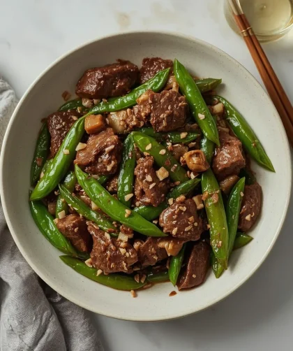 Pioneer Woman Beef and Snow Peas