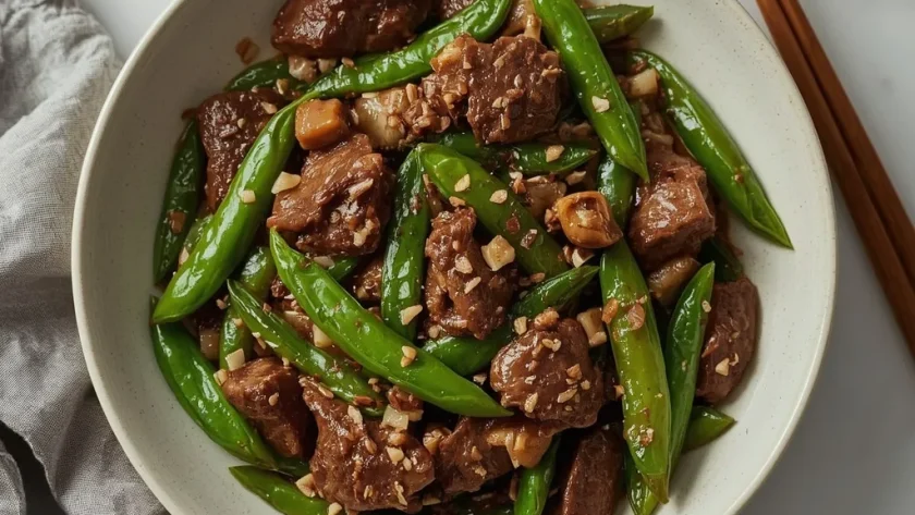 Pioneer Woman Beef and Snow Peas