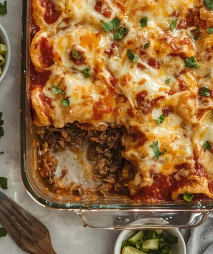 Pioneer Woman Beef Enchilada Casserole