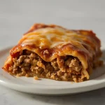Pioneer Woman Beef Enchilada Casserole - recipe card