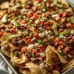 Pioneer Woman Beef Fajita Nachos - recipe card
