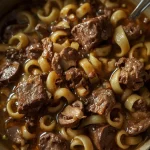 Pioneer Woman Beef Noodle Stew - recipe card