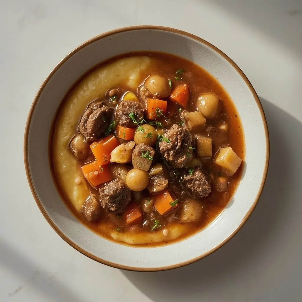 Pioneer Woman Beef Stew and Cheese Grits
