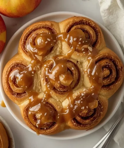 Pioneer Woman Caramel Apple Cinnamon Rolls