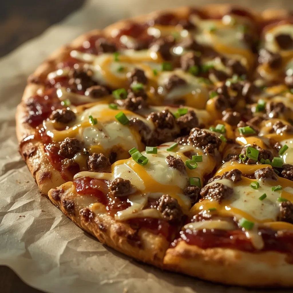Pioneer Woman Cheeseburger Pizza