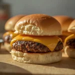 Pioneer Woman Cheeseburger Sliders - recipe card