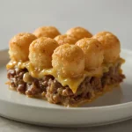Pioneer Woman Cheeseburger Tater Tot Casserole - recipe card